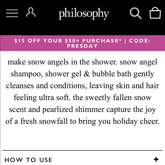 COPY - Philosophy 6oz Shower Shampoo/Shower Gel/Bubblebath - Picture 3 of 4